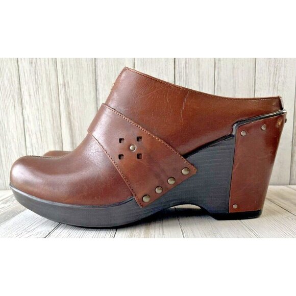 Dansko Womens 37 EU 6.5 US Raina Distressed Brown Leather Bohemian casual/dress. - Picture 3 of 9